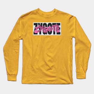 zygote 3d pink word lettering art Long Sleeve T-Shirt